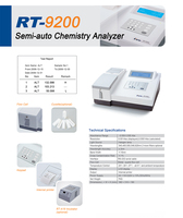Rayto Chemical Laboratory Equipment Rayto Rt-9200 Clinical Lab Use Biochemical Analyzer Blood Chemistry Analyzer Rt 9200