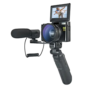 4K HD Retro Digital Camera With Flip Screen WiFi Tripod Remote Control Flash for Vlogging DC605L Digital Camera DC60 - Product Image 2