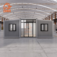 Petit bureau de luxe personnalisé de 40 pieds Maisons conteneur modulaires préfabriquées maison préfabriquée préfabriquée extensible pliable avec fenêtre en verre