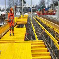 Poutre en bois universelle H20 compatible avec tous les systèmes de soutènement