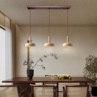 Luminaire suspendu en travertin de style nordique Wabi Sabi, lustre moderne à LED avec base E26, pour chambre, maison, hôtel, chevet, petit luminaire suspendu