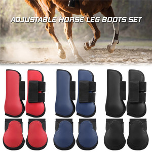 Venta caliente Neopreno Caballo Pierna Protector Tendón Botas Caballo Botas Leggings Brace Guard - Product Image 6