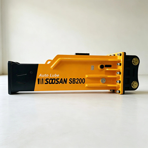 SOOSAN SB200 ชุดหัวเจาะหินไฮดรอลิกแบบกล่อง ขนาดดอกสกัด 210 มม. สำหรับรถขุด 62-68 ตัน พร้อมค้อนรื้อถอน รับประกัน 1 ปี - Product Image 1
