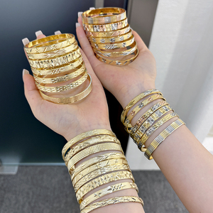 Bracciale di lusso all'ingrosso della fabbrica JXX vendita calda in Nord America 14k placcato oro braccialetto in ottone gioielli per le donne - Product Image 1