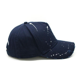 Hoch kalibrige Navy Baseball Caps mit trend igem White Splatter Design für große Maßstäbe - Product Image 5