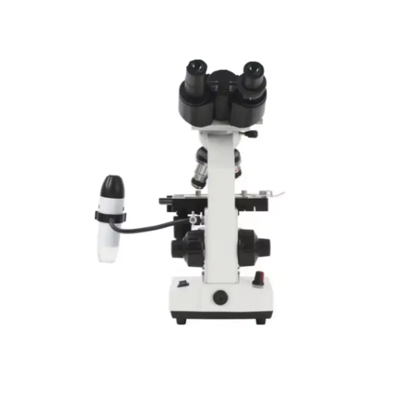 Microscopio binocular biológico para estudiantes, microscopio binocular biológico, instrumento de laboratorio, venta directa de fábrica