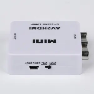 Mini Size 1080p AV 2HD to AV to RCA Video Audio Converter The Analog to Digital Conversion