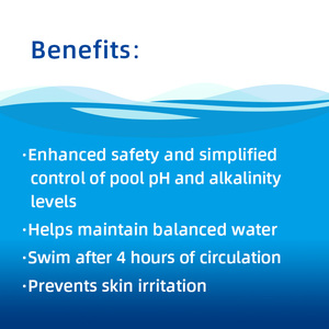 Réducteur d'alcalinité BOWS pour piscines, spas et bains à remous, agent auxiliaire chimique pour le <span class=keywords><strong>pH</strong></span>, <span class=keywords><strong>poudre</strong></span> blanche, prévient l'eau opaule, 15 kg - Product Image 2