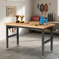 Banc de travail réglable en hauteur de 48 pouces, 6 niveaux de réglage, capacité de charge de 2000 lb, banc de travail robuste pour garage, atelier, OEM