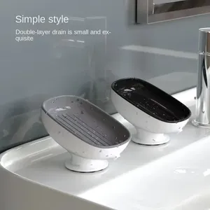 Super Suction Cup Soap Dish With <b>Drain</b> Water for <b>Bathroom</b> Soap Holder Kithcen Sponge Holder Soap Container <b>Bathroom</b> Supplies - Product Image 4