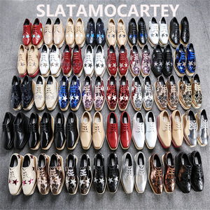 Chaussures compensées à plateforme fine pour femme, bout carré, design surélevé, tige en microfibre, semelle extérieure en caoutchouc, couleur unie, directement de l'usine - Product Image 2