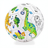 Innotoys Ballon de football dinosaure à colorier soi-même - Kit d'art et d'artisanat DIY personnalisé avec marqueurs pour garçons et filles de 3 à 8 ans
