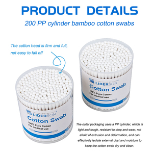 ไม้พันสำลีแบบกำหนดเองจากโรงงาน OEM บรรจุภัณฑ์เป็นมิตรกับสิ่งแวดล้อม ทำจากไม้ไผ่ พลาสติก กระดาษ และฝ้ายออร์แกนิค สำหรับทำความสะอาดหูและแต่งหน้า - Product Image 2