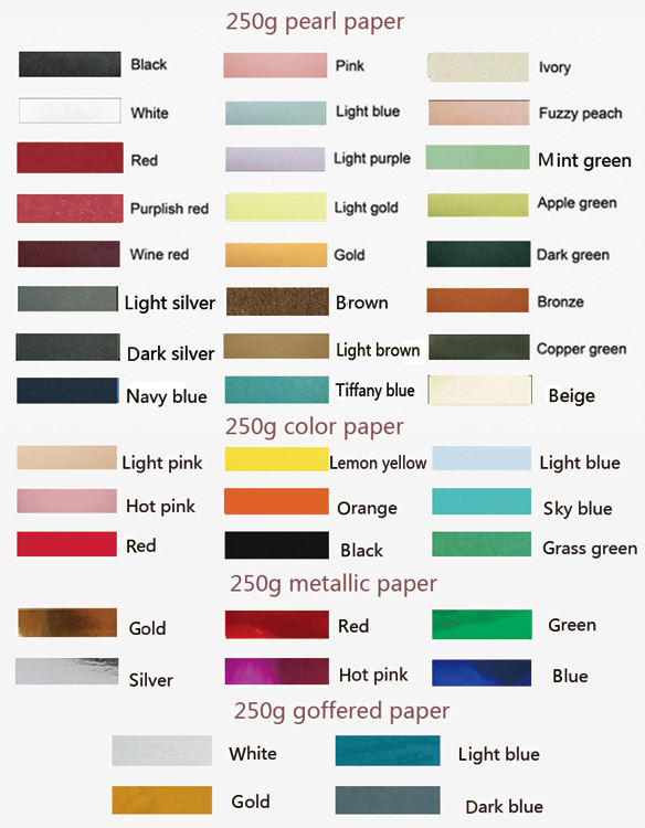 liste de couleurs
