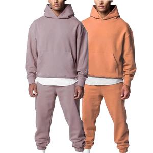 ชุดวอร์มฮู้ดดี้ผู้ชายแบบสั่งทำพิเศษ ทรงโอเวอร์ไซส์ ไหล่ตก ผ้าฟลีซคอตตอน 100% สไตล์ลำลอง พร้อมดีไซน์สั่งทำสำหรับฤดูหนาว - Product Image 1