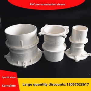 50 75 110 <span class=keywords><strong>160</strong></span> 200 Conexión Hembra Redonda Impermeable con Manguito Integrado, Piezas Integradas, Sección de Retención de Agua de <span class=keywords><strong>PVC</strong></span> - Product Image 2