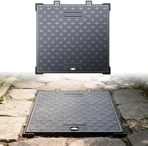 Couvercle de manhole en fonte ductile de haute qualité, carré ou rond, pour drainage, à bas <span class=keywords><strong>prix</strong></span>, fourni directement par l'usine pour le marché d'Asie du Sud-Est - Product Image 3