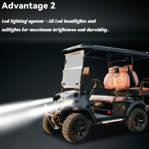 Tarion 60V Xe golf điện/UTV 4 chỗ 30-50km/h tốc độ CE/GCC chứng nhận phanh đĩa trước off-road - Product Image 3