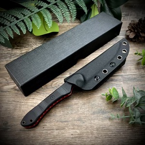 Couteau en acier inoxydable personnalisé haut de gamme avec étui Kydex, manche G10, clip de ceinture réglable portable pour le camping - Product Image 3