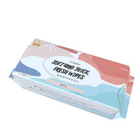Serviettes humides de type remorquage personnalisées jetables eau bambou lingettes douces pour bébé lingettes humides sèches biologiques biodégradables pour bébé