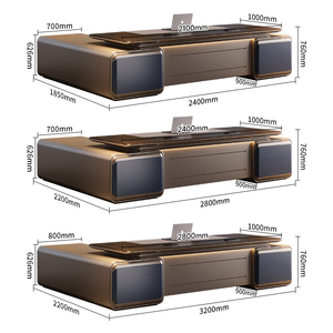 Sang trọng Morden bàn văn phòng và ghế thiết lập, hiện đại tối giản văn phòng điều hành bàn, hoàn chỉnh nội thất văn phòng thiết kế hiện đại bàn - Product Image 6