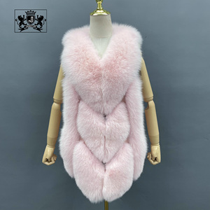 Janefur <strong>Plus</strong> <strong>Size</strong> Winter Warm Women Real Fur Vest High Quality Winter Real Fox Fur <strong>Gilet</strong> <strong>Ladies</strong> Natural Fur Waistcoat - Product Image 1