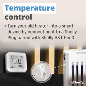 Shelly H & T <span class=keywords><strong>Bluetooth</strong></span> beyaz Wi-Fi için <span class=keywords><strong>Bluetooth</strong></span> akıllı sıcaklık nem sensörü uzaktan App kontrolü akıllı sahneler pil <span class=keywords><strong>Android</strong></span> - Product Image 2