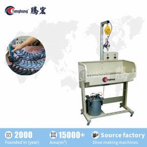 Máquina de pulverización de adhesivo a base de <span class=keywords><strong>agua</strong></span> Tenghong, máquina encoladora de revestimiento de cinturón de cuero para zapatos para fabricación de calzado - Product Image 1