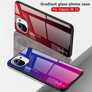 Per <span class=keywords><strong>Xiaomi</strong></span> <span class=keywords><strong>11</strong></span> custodia protettiva in vetro temperato con gradiente di protezione per <span class=keywords><strong>Xiaomi</strong></span> mi11 <span class=keywords><strong>Mi</strong></span> <span class=keywords><strong>11</strong></span> custodia Ultra <span class=keywords><strong>11</strong></span> <span class=keywords><strong>Lite</strong></span> Pro Cover posteriore di lusso Shell