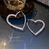 Vent froid exagéré creux amour grande boucle d'oreille personnalité féminine Simple haut sens boucles d'oreilles