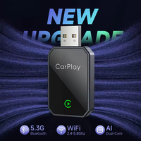 Adaptateur de Liaison Sans Fil 2-en-1 Amélioré 2026 pour Voiture, Dongle USB WiFi 6.0GHz, Interconnexion Multimédia Intelligente Plug & Play