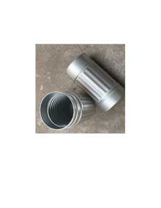 Tuyau métallique flexible en acier inoxydable de 30 cm de longueur totale de 3 pouces avec raccords de tuyau de 5 cm aux deux points d'entrée - Product Image 3