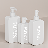 Fuyun quantité minimale de commande 50 Bouteille à pompe en plastique à recharge carrée populaire en usine 250ml 350ml 500ml Bouteille de savon liquide lotion shampooing