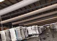 Conduit d'air rond perforé en tissu blanc pour l'alimentation en air des salles blanches industrielles