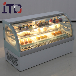 Refrigeration Equipment Pastry Bakery showcase Cabinet <strong>Refrigerator</strong> <strong>Commercial</strong> Glass Door Cake Display Fridge - Product Image 2
