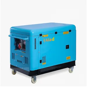 Generator diesel sunyi, 50/60Hz 10kVA generator diesel tahan suara fase tunggal