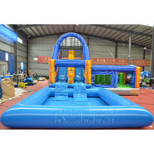 Venta al por mayor 4 en 1 <span class=keywords><strong>de</strong></span> PVC <span class=keywords><strong>de</strong></span> alta resistencia parque infantil carrera <span class=keywords><strong>de</strong></span> obstáculos inflable Combo comercial Castillo <span class=keywords><strong>de</strong></span> salto inflable con tobogán - Product Image 4