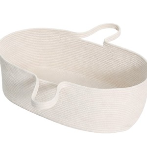 Cotton Rope Woven <b>Storage</b> <b>Basket</b> <b>For</b> Baby Diaper Changing Table <b>Large</b> Straight Body 0-12 Months - Product Image 4