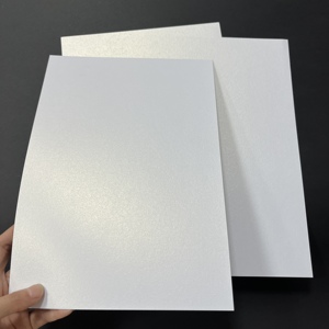 Customizable Pearl Paper Ivory /Cream color Paper Specialty Ice <b>White</b> Paper for business card 250grs - Product Image 3