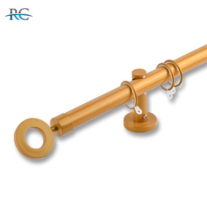 Set di aste <span class=keywords><strong>per</strong></span> <span class=keywords><strong>tende</strong></span> in ottone antico su misura di vari tipi estensibili a <span class=keywords><strong>doppio</strong></span> ferro <span class=keywords><strong>per</strong></span> tenda a bastone - Product Image 3