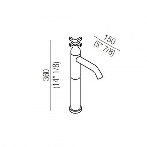 Agape memoria singolo foro rubinetto rubinetto - Product Image 2