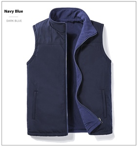 Chaleco Softshell reversible para hombre, ropa exterior personalizada a prueba de viento, transpirable, estilo informal, venta al por mayor - Product Image 3