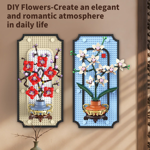 Plum Blossom Plant Hanging Flower Model Building <strong>Blocks</strong> Set ABS Plastic 529+ Pieces for 7-9 Years Old Children's Toy Gift - Product Image 5