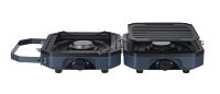 Réchaud à gaz ultraléger portable 2700W à double brûleur pliable en acier pour le camping et l'extérieur, ustensiles de cuisine pour pique-nique et voyage