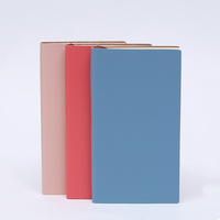 A6 Pocket Notebook 100 leere Quadrate Seiten Mini Smart Journal für Schüler Schüler Notebook Leder hülle Faden nähen