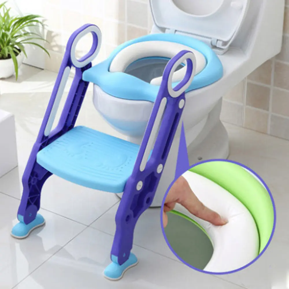 2019 del bambino di Doppio Pedale Passo Nuovo Stile Scala portatile Del Bambino toilette Bambino sedile del Water Molle Del Bambino Vasino Sedile del Water