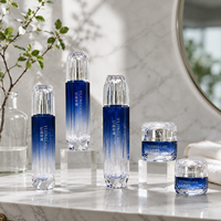 Flacons pompe cosmétiques en verre délicat, pots carrés 30g 50g 40ml 100ml 120ml, pulvérisation, impression, emballage personnalisé OEM ODM