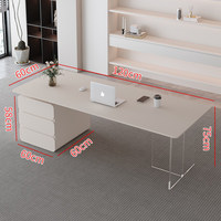 Bureau de direction haut de gamme en dalle de fer, moderne et simple, avec plateau en ardoise, bureau de luxe pour le bureau