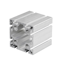 Profilé en aluminium industriel 100100, extrusion de colonne robuste pour base de machine, cadre de ligne d'assemblage automatisée