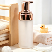 Bouteilles à pompe moussante en PET blanc de 100 ml, 120 ml, 150 ml, 200 ml, bouteilles de recharge vides pour nettoyant visage